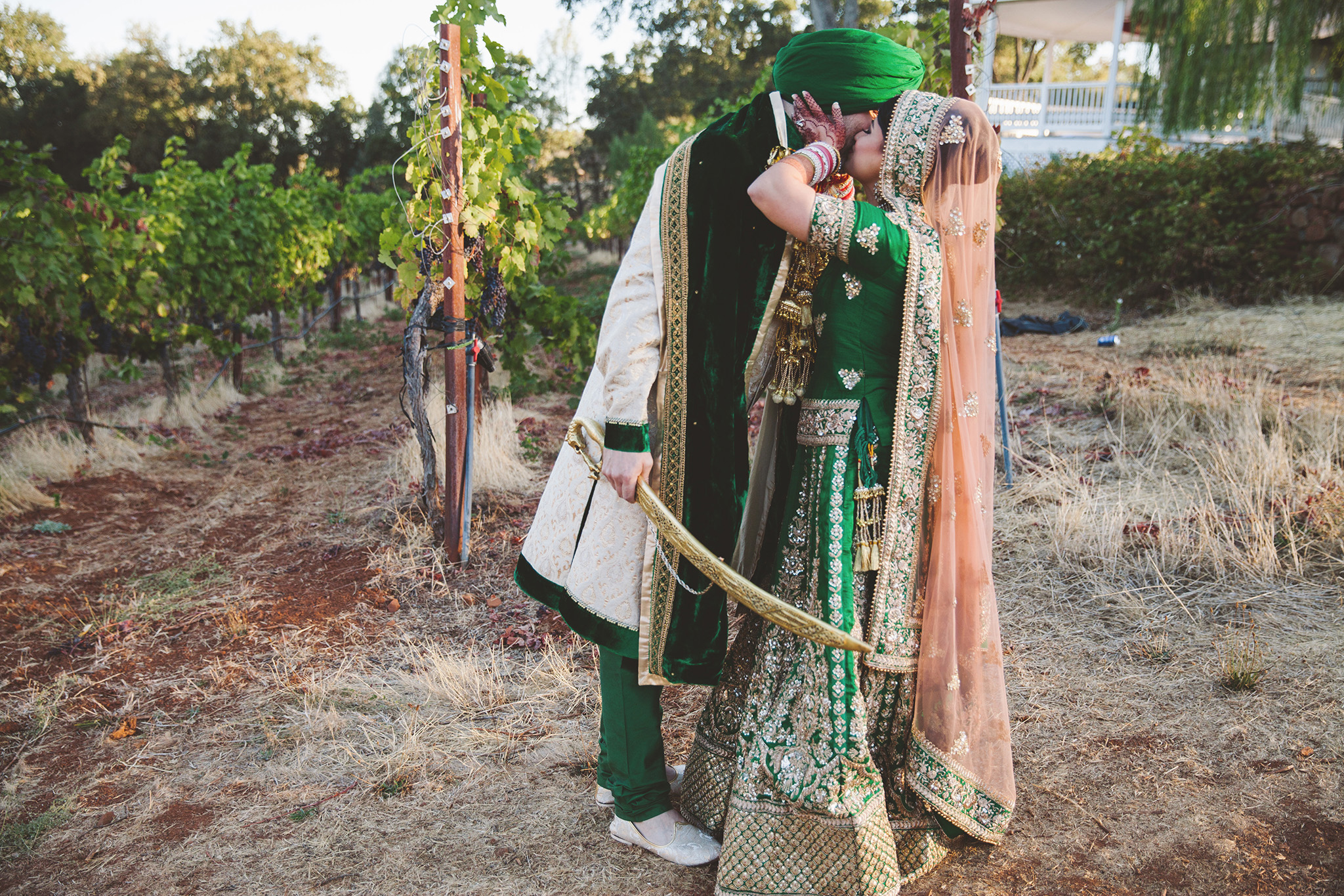 Traditional Sikh Indian wedding pictures in Northern California