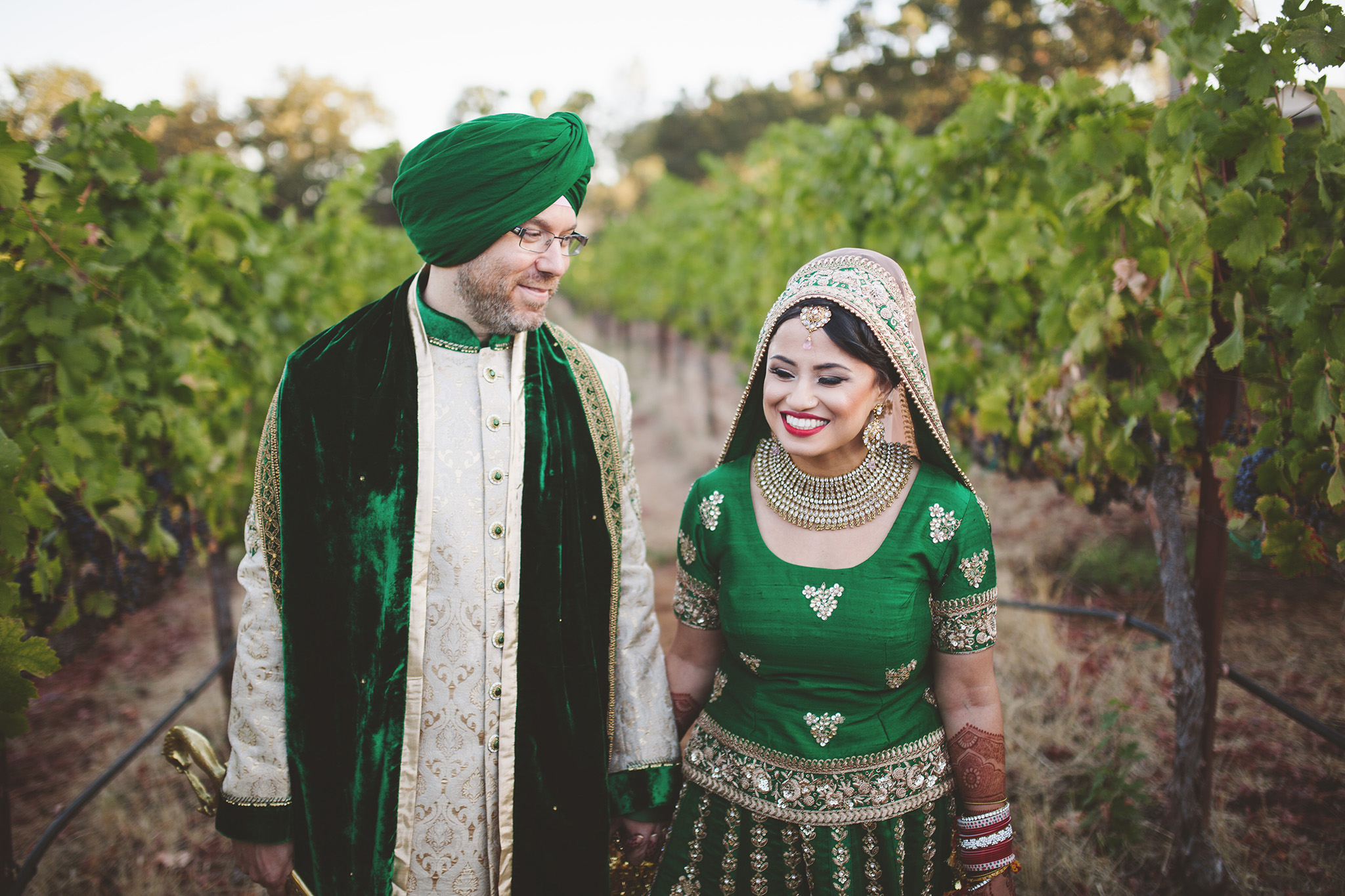 Traditional Sikh Indian wedding pictures in Northern California
