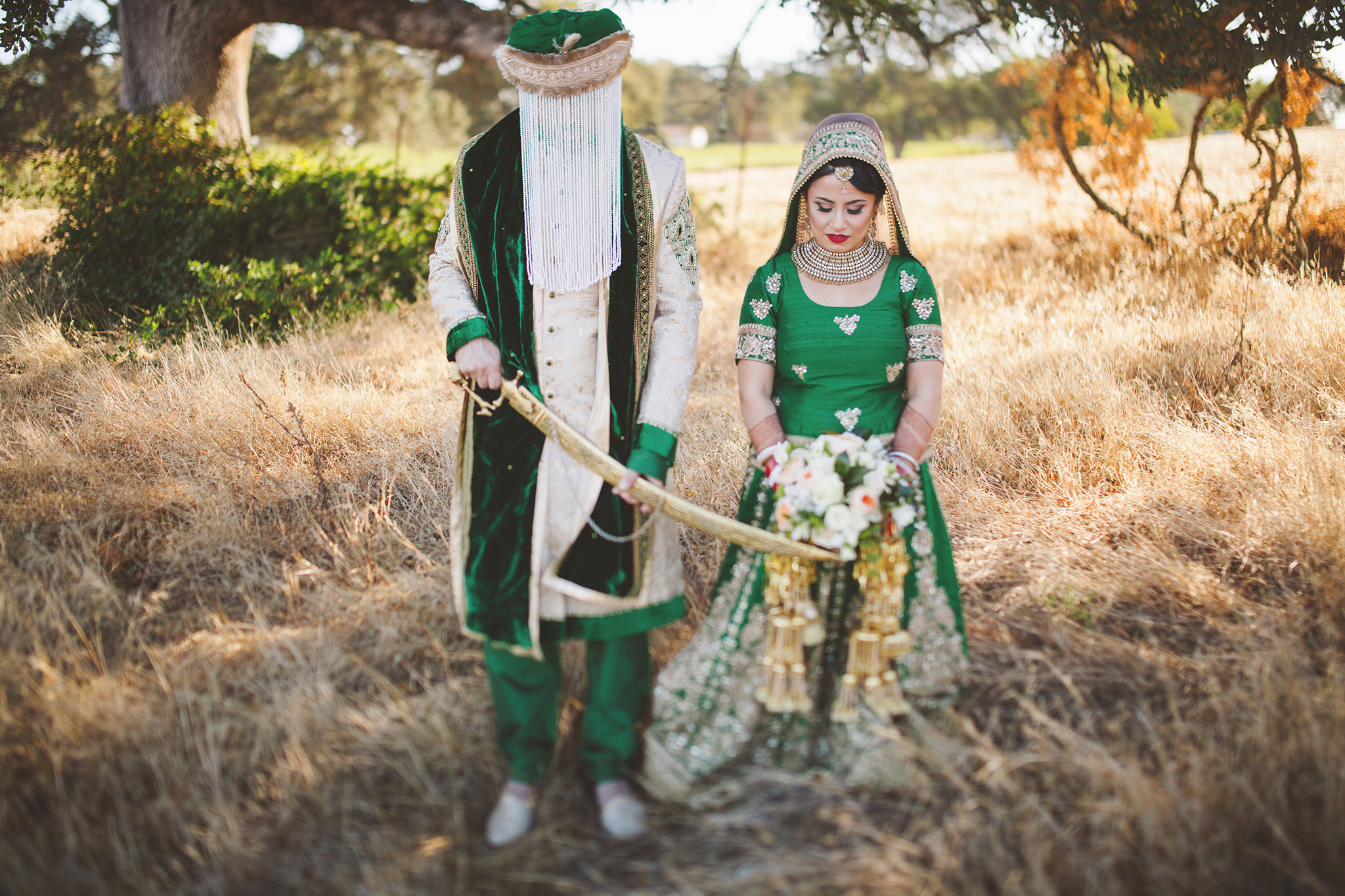 Traditional Sikh Indian wedding pictures in Northern California