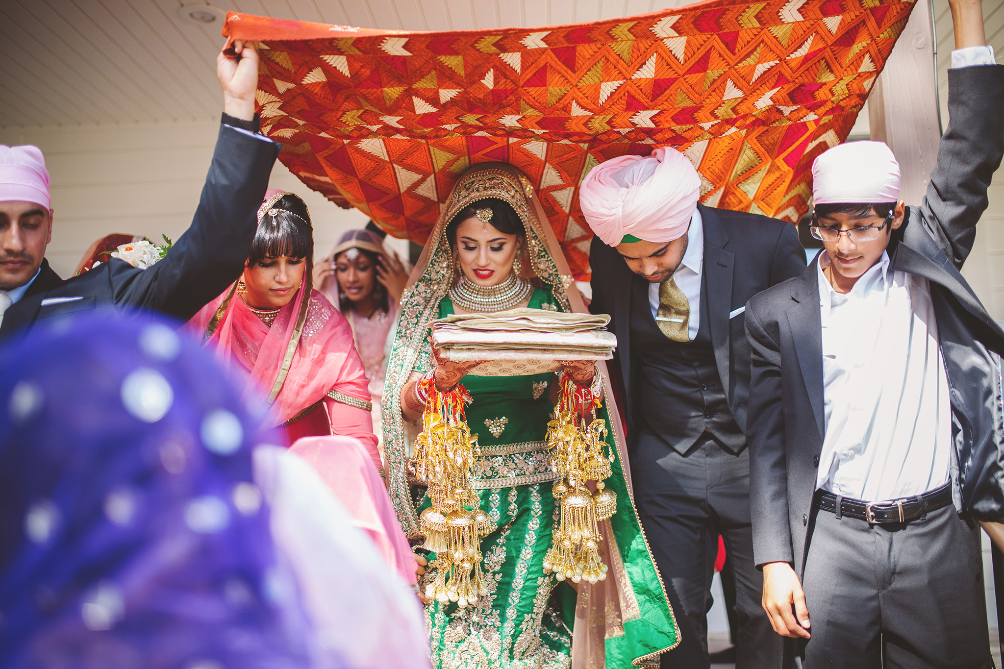 Traditional Sikh Indian wedding pictures in Northern California