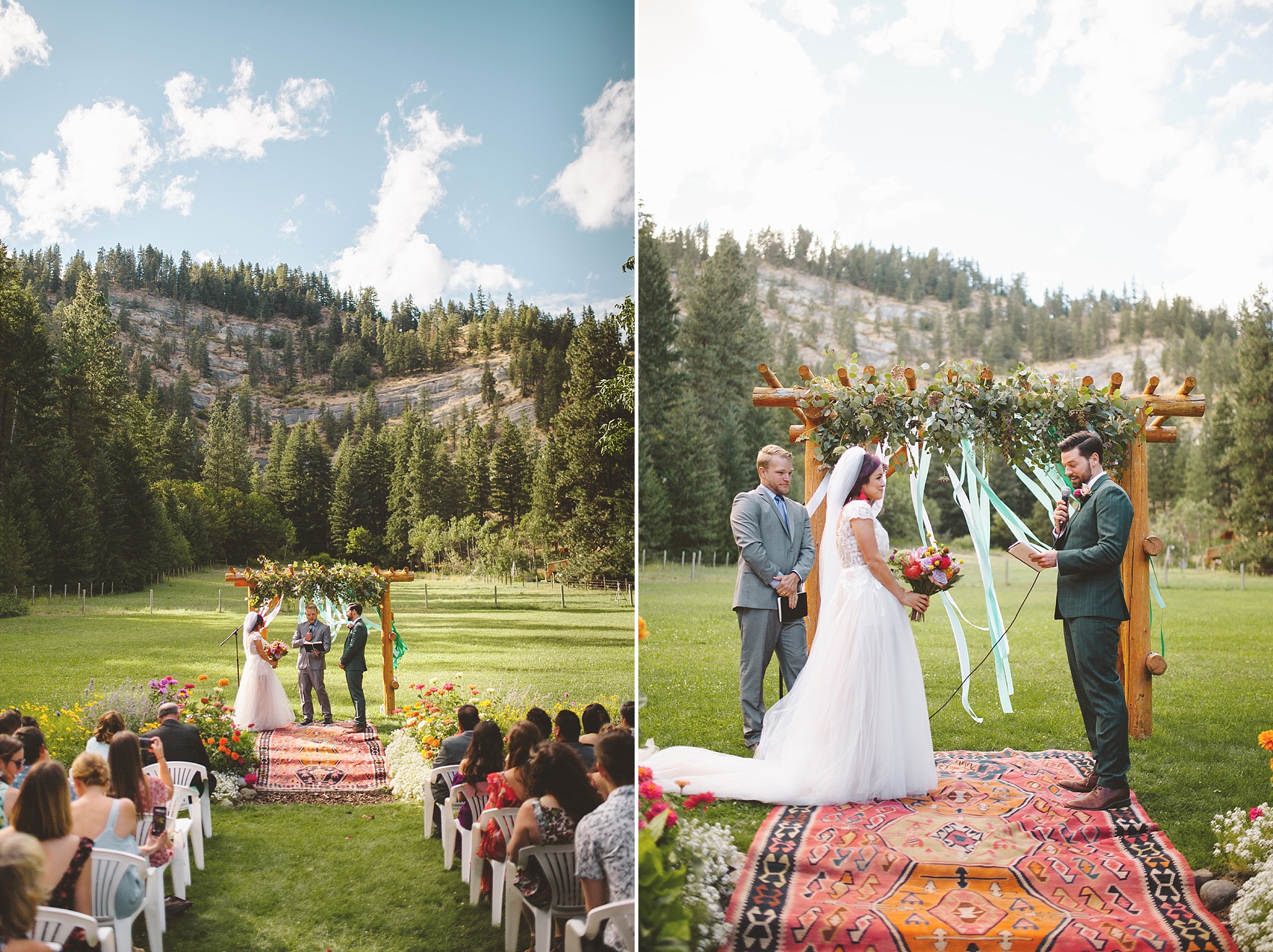 colorful outdoor ceremony in washington