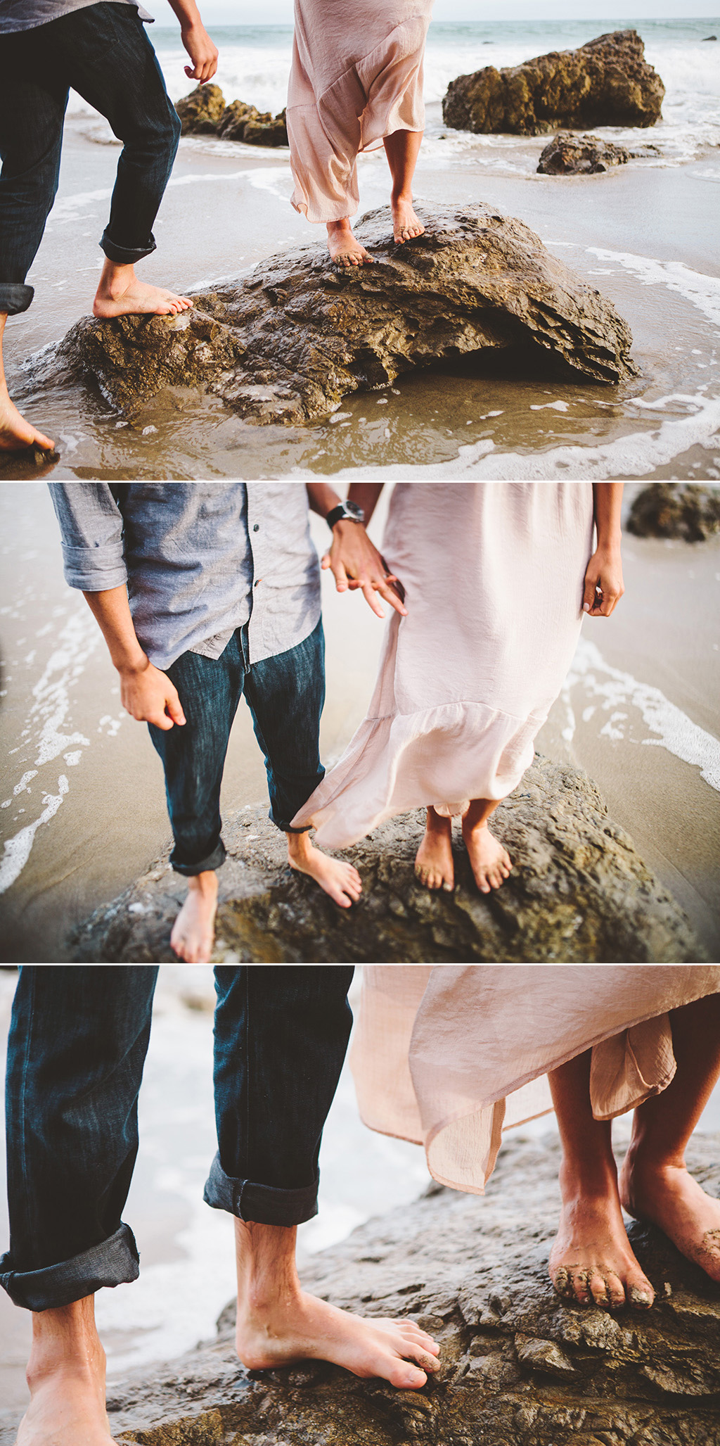 Los Angeles Wedding Photographs, Malibu beach engagement photographs
