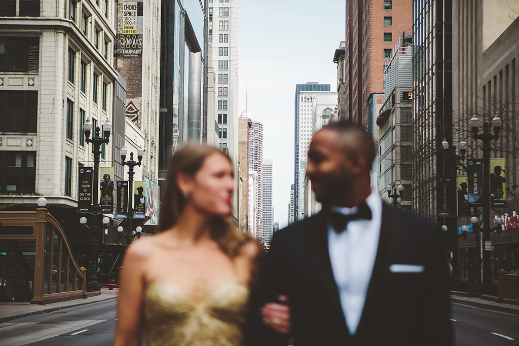 A city wedding in Chicago