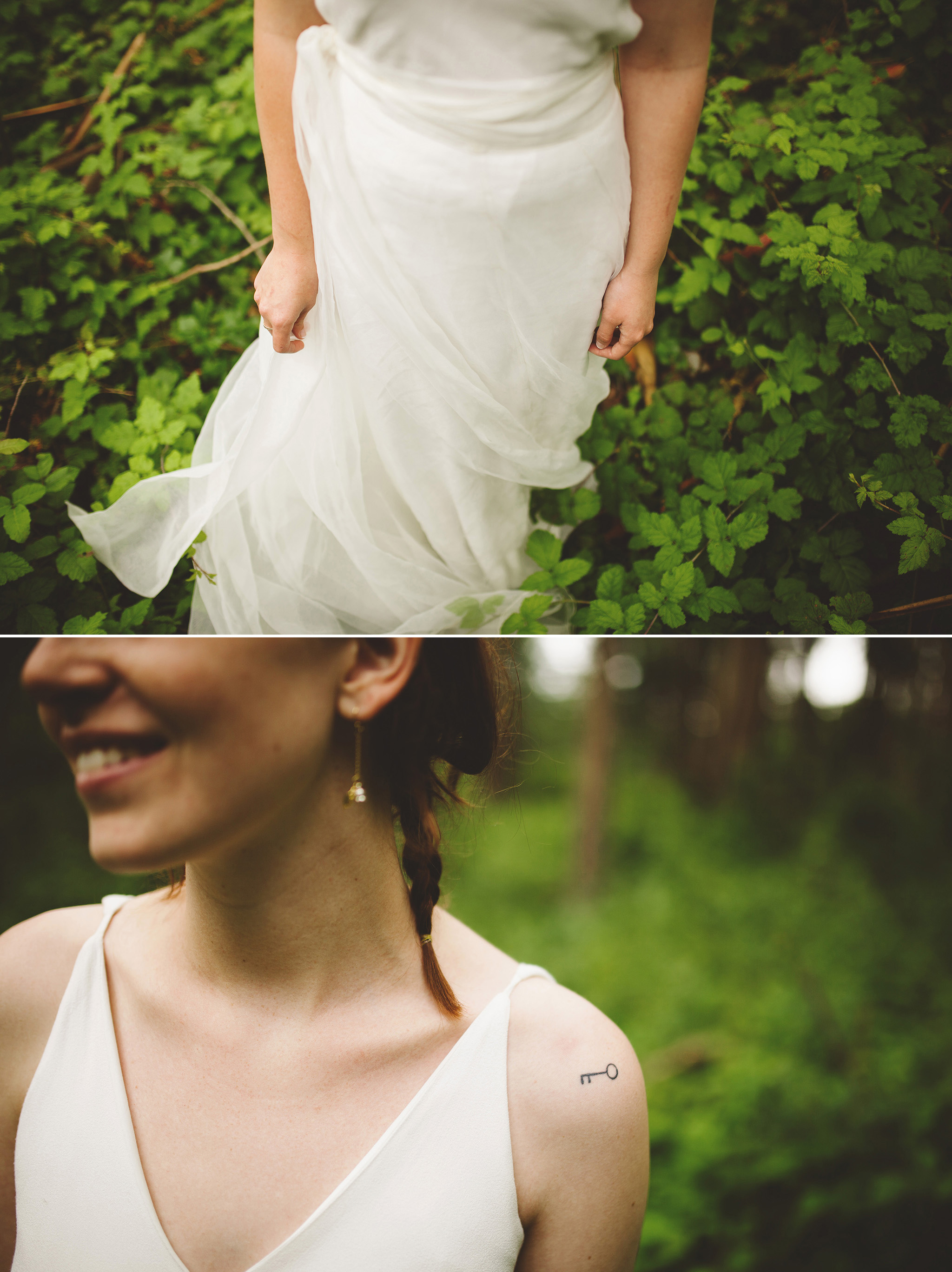 Northern California wedding in the woods