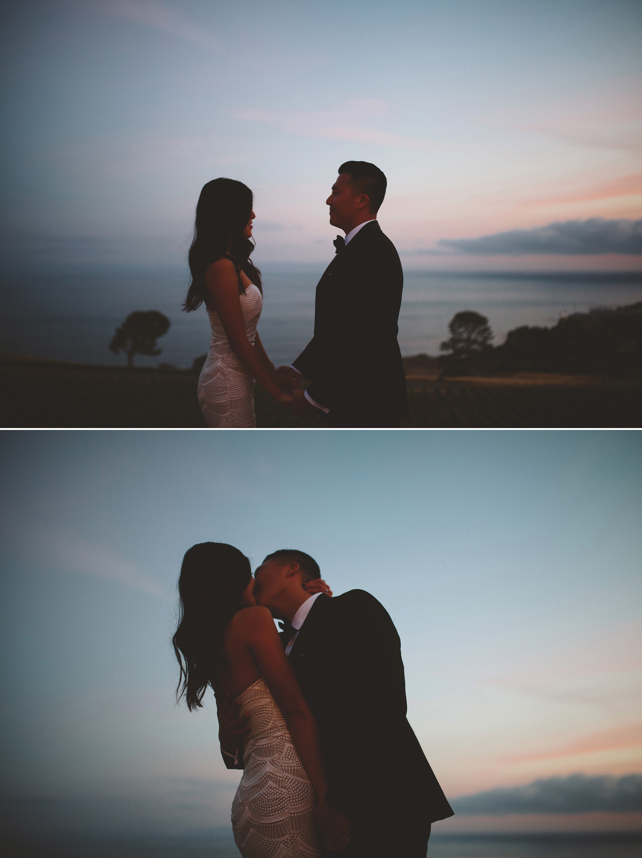 Sunset wedding pictures Catalina View Gardens