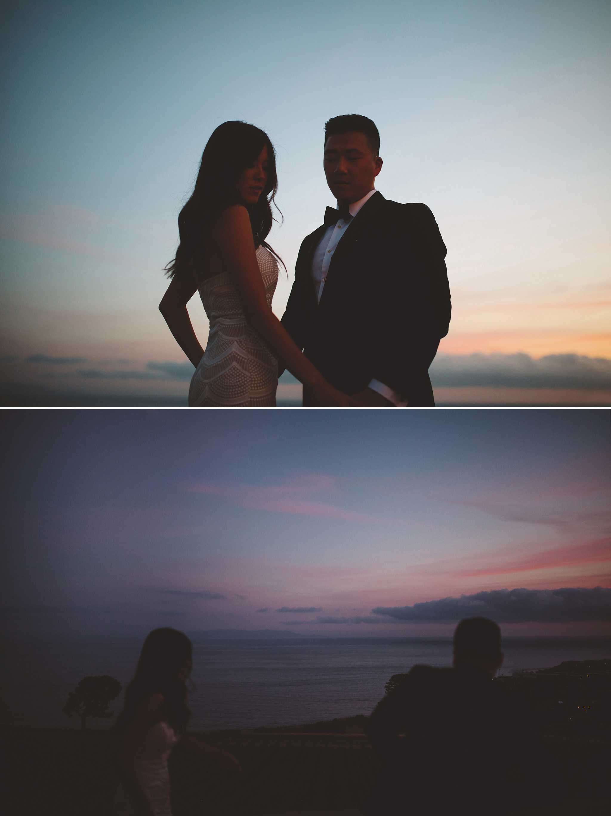Bride and groom epic sunset pictures Los Angeles