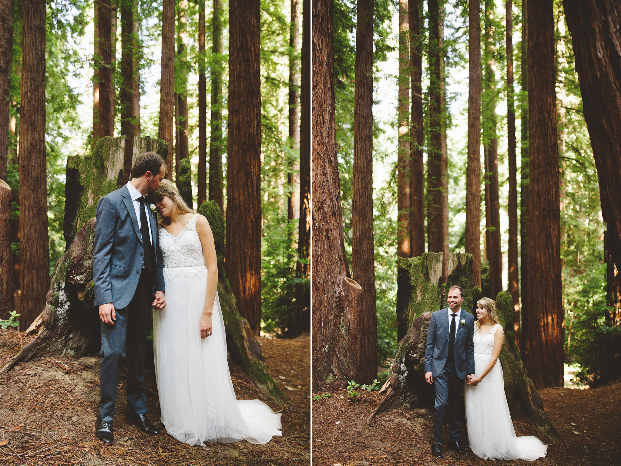 Waterfall Lodge and Retreat redwood wedding portraits