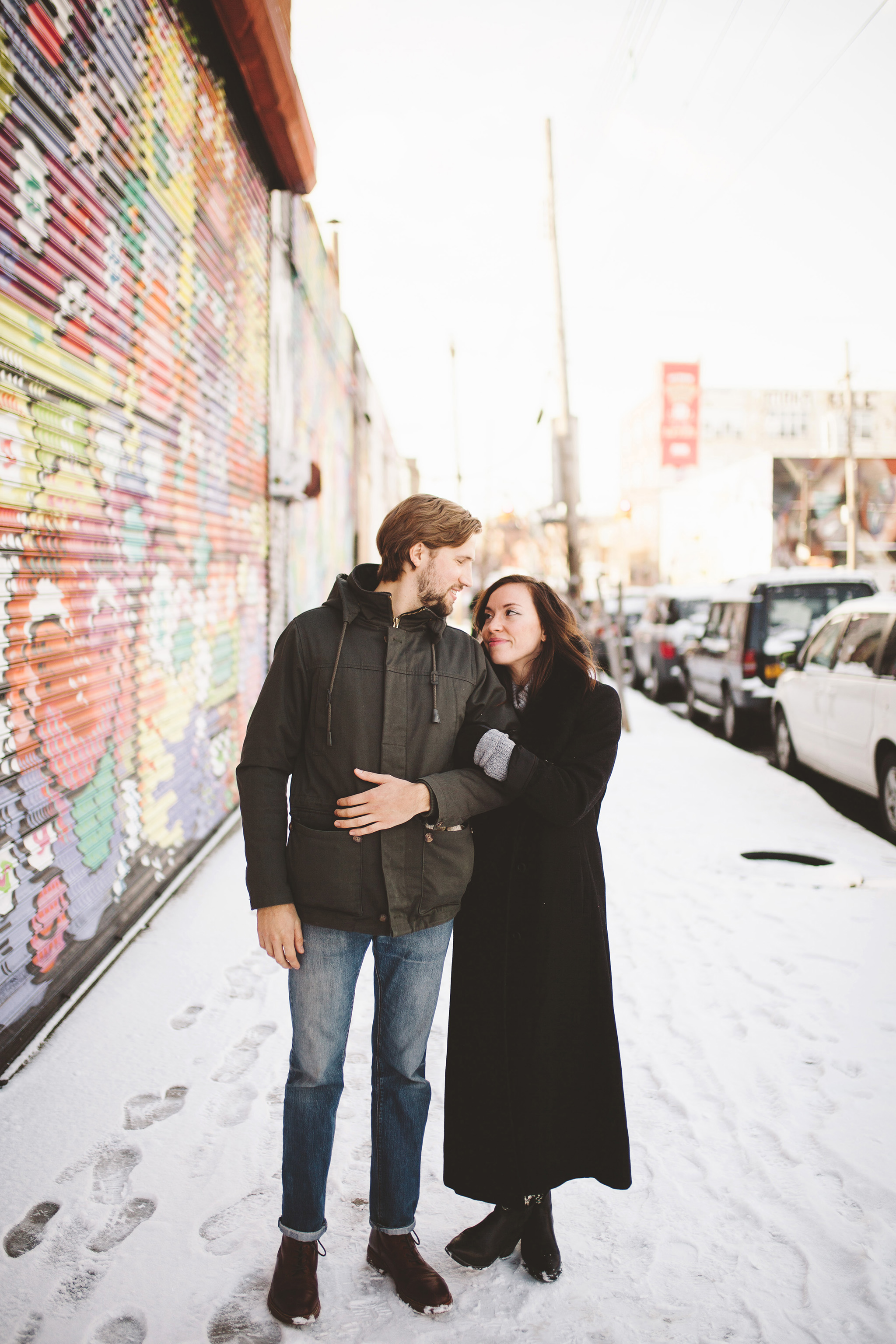 Rooftop Brooklyn Engagement session in NYC