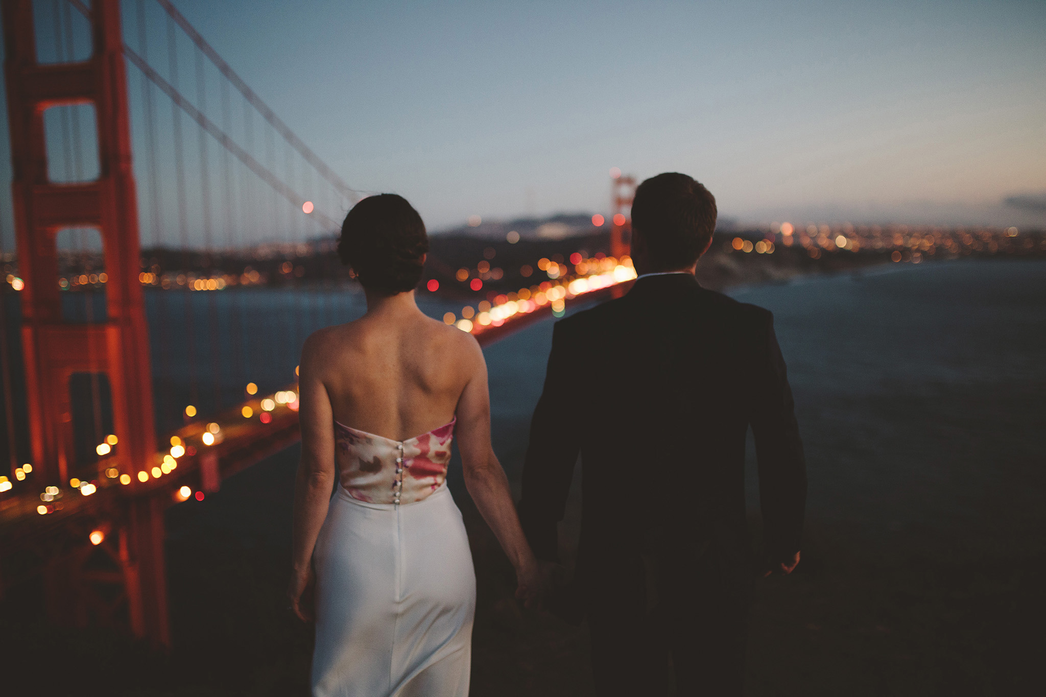 Cavallo Point Wedding pictures at the Golden Gate bridge