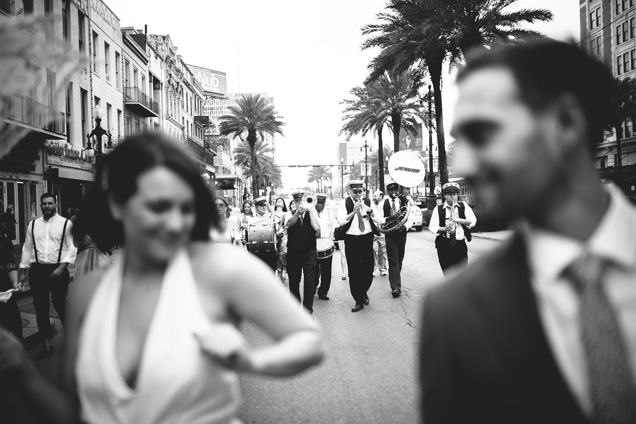 New Orleans second line wedding parade pictures
