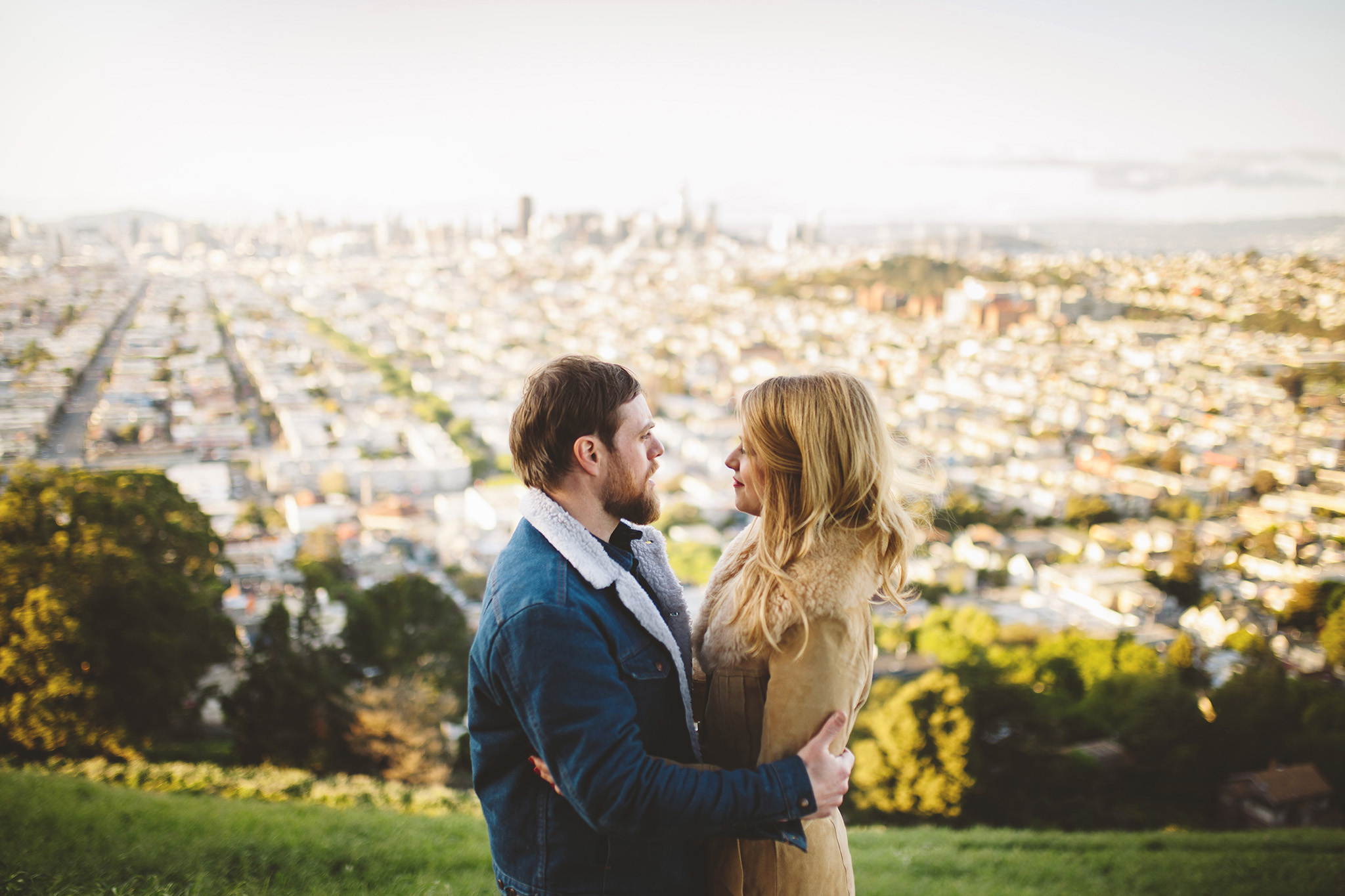 Exploring San Francisco Engagement pictures in the city
