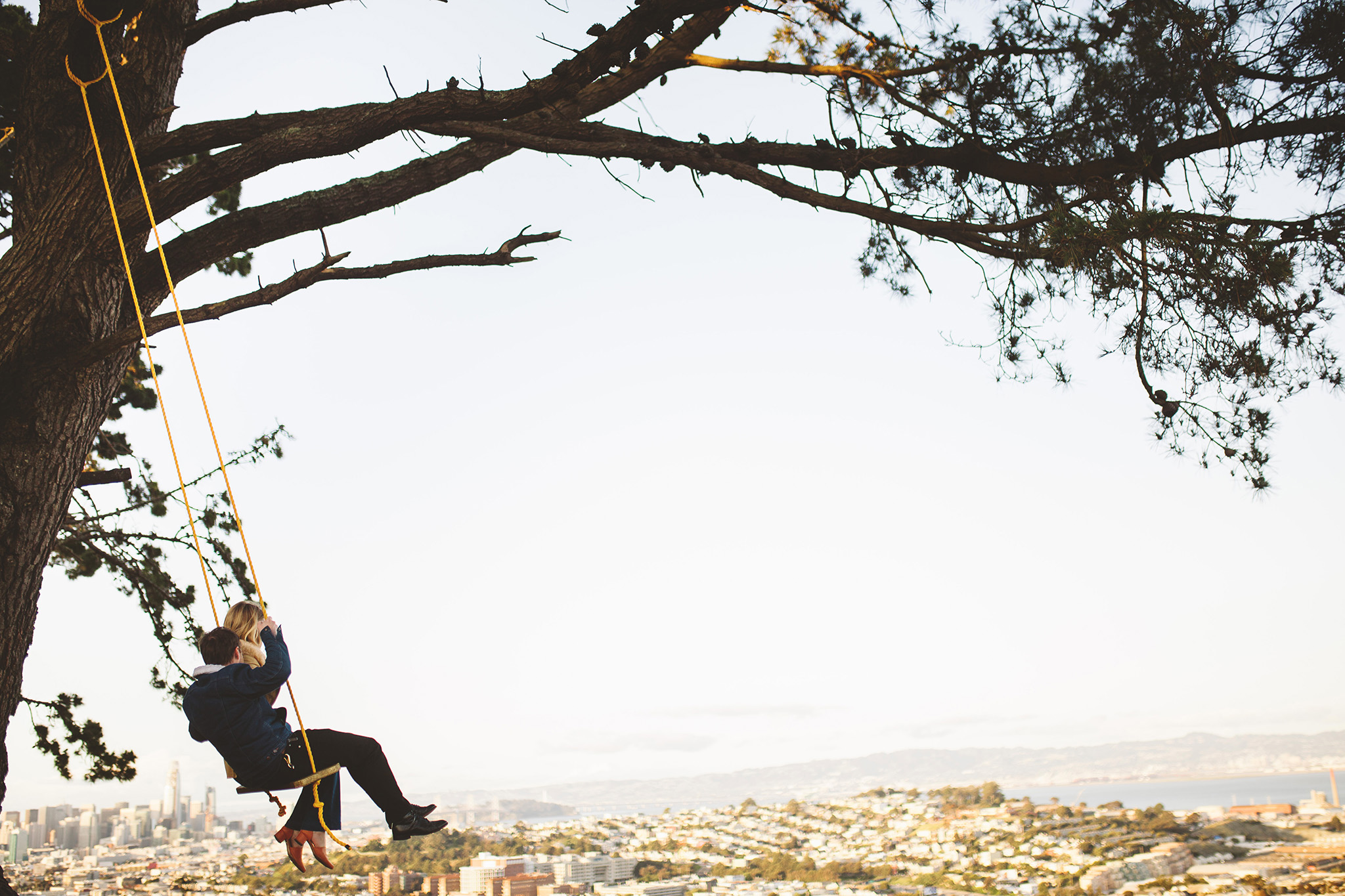 Exploring San Francisco Engagement pictures in the city