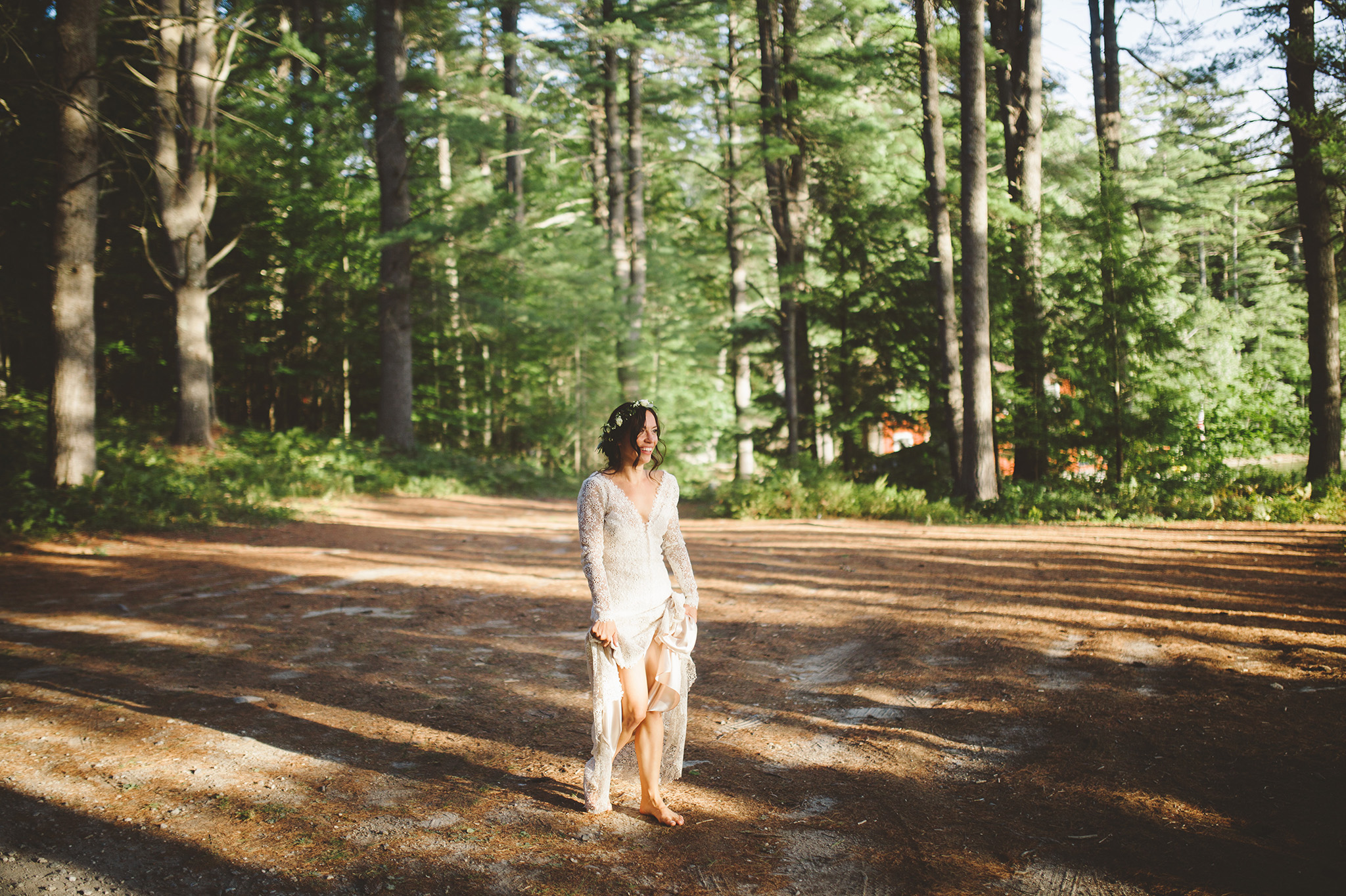 DIY Indigo Wedding In the Woods of Maine