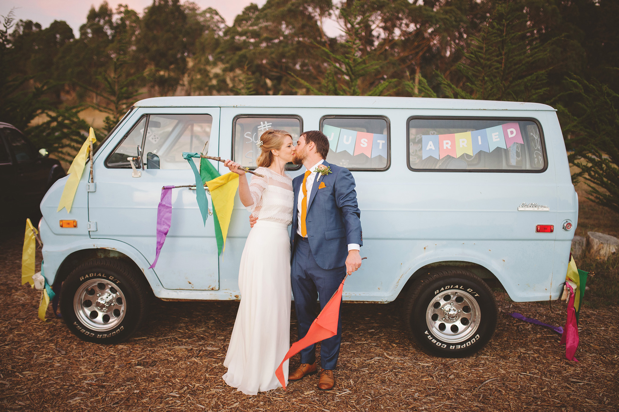 70's inspired wedding in northern california