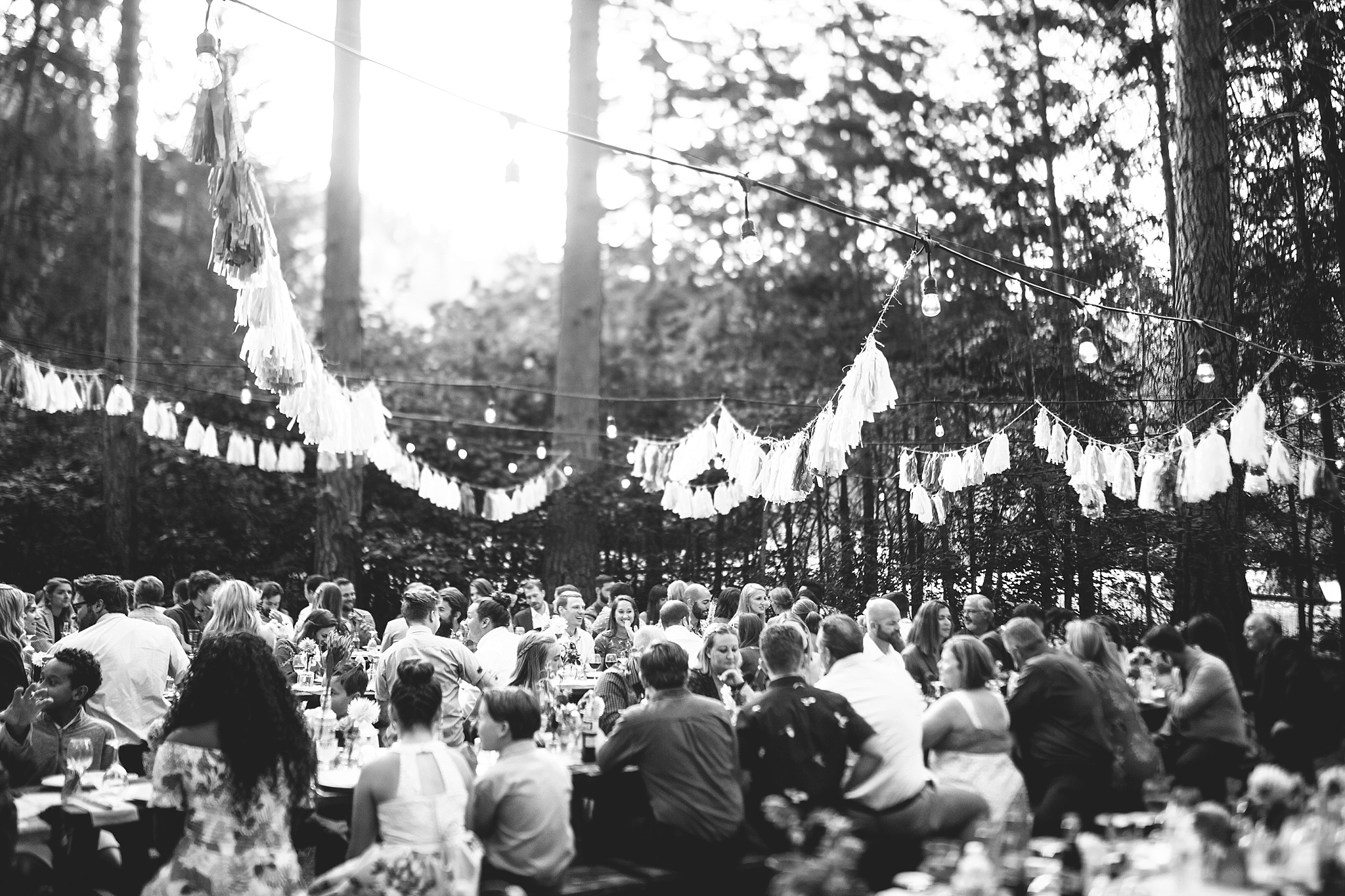 a hipster wedding in the woods near seattle