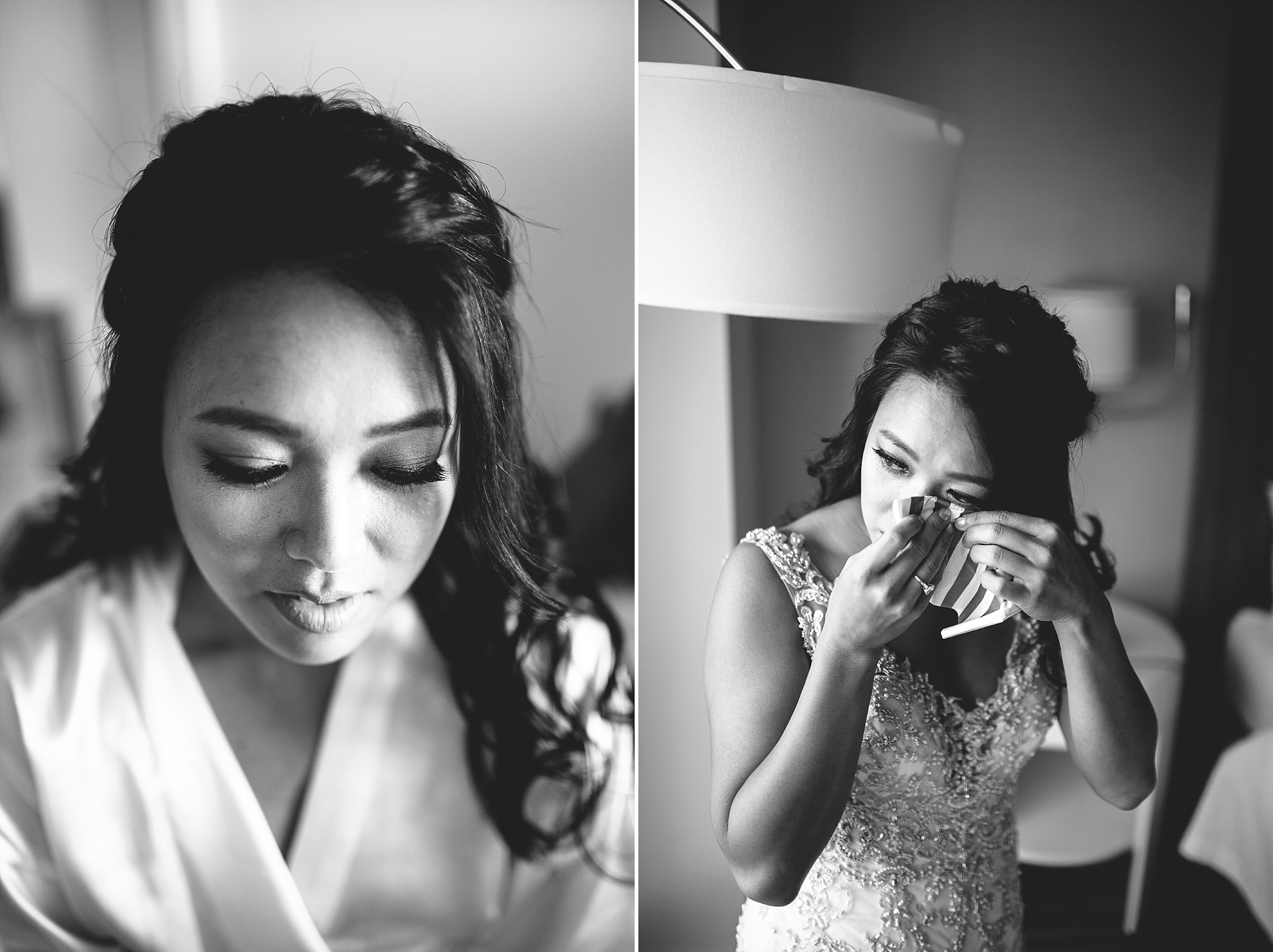 Bride getting ready at The Millwick 
